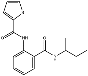 N-{2-[(sec-butylamino)carbonyl]phenyl}-2-thiophenecarboxamide Struktur