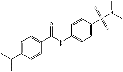 N-{4-[(dimethylamino)sulfonyl]phenyl}-4-isopropylbenzamide Struktur