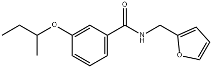 3-(sec-butoxy)-N-(2-furylmethyl)benzamide Struktur