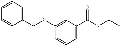 3-(benzyloxy)-N-isopropylbenzamide Struktur