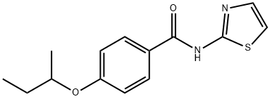 4-(sec-butoxy)-N-(1,3-thiazol-2-yl)benzamide Struktur