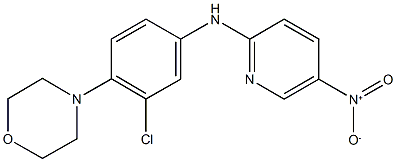 4-[2-chloro-4-({5-nitro-2-pyridinyl}amino)phenyl]morpholine Struktur