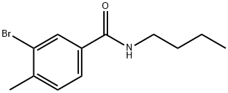 3-bromo-N-butyl-4-methylbenzamide Struktur