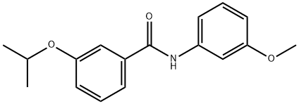 3-isopropoxy-N-(3-methoxyphenyl)benzamide Struktur