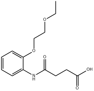 4-[2-(2-ethoxyethoxy)anilino]-4-oxobutanoic acid Struktur