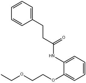 N-[2-(2-ethoxyethoxy)phenyl]-3-phenylpropanamide Struktur