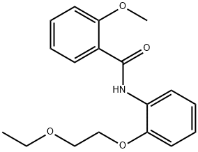 N-[2-(2-ethoxyethoxy)phenyl]-2-methoxybenzamide Struktur