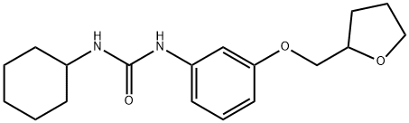 N-cyclohexyl-N'-[3-(tetrahydro-2-furanylmethoxy)phenyl]urea Struktur