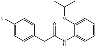 2-(4-chlorophenyl)-N-(2-isopropoxyphenyl)acetamide Struktur