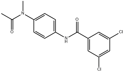 N-{4-[acetyl(methyl)amino]phenyl}-3,5-dichlorobenzamide Struktur