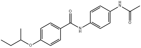 N-[4-(acetylamino)phenyl]-4-(sec-butoxy)benzamide Struktur