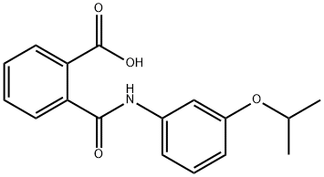 2-[(3-isopropoxyanilino)carbonyl]benzoic acid Struktur