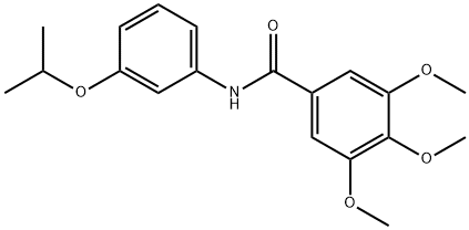 N-(3-isopropoxyphenyl)-3,4,5-trimethoxybenzamide Struktur