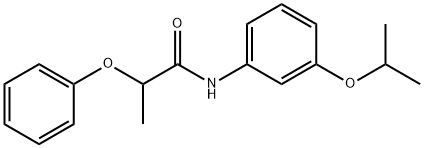 N-(3-isopropoxyphenyl)-2-phenoxypropanamide Struktur