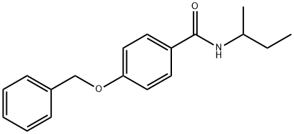 4-(benzyloxy)-N-(sec-butyl)benzamide Struktur