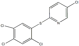 5-chloropyridin-2-yl 2,4,5-trichlorophenyl sulfide Struktur