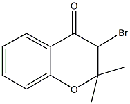 3-bromo-2,2-dimethyl-2,3-dihydro-4H-chromen-4-one Struktur