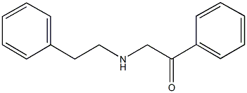 1-phenyl-2-[(2-phenylethyl)amino]ethanone Struktur