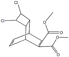 dimethyl 3,4-dichlorotricyclo[4.2.2.0~2,5~]deca-7,9-diene-7,8-dicarboxylate Struktur