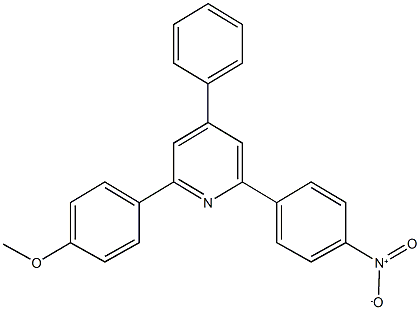 2-{4-nitrophenyl}-6-(4-methoxyphenyl)-4-phenylpyridine Struktur