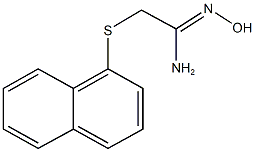 N'-hydroxy-2-(1-naphthylsulfanyl)ethanimidamide Struktur