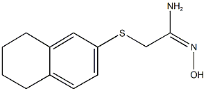 N'-hydroxy-2-(5,6,7,8-tetrahydro-2-naphthalenylsulfanyl)ethanimidamide Struktur