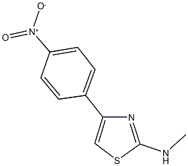 4-{4-nitrophenyl}-2-(methylamino)-1,3-thiazole Struktur