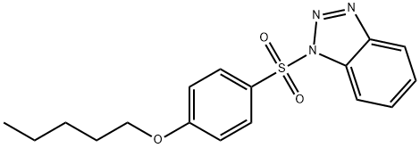 4-(1H-1,2,3-benzotriazol-1-ylsulfonyl)phenyl pentyl ether Struktur