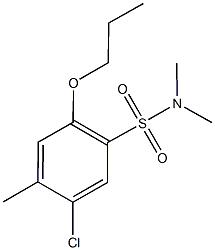 5-chloro-N,N,4-trimethyl-2-propoxybenzenesulfonamide Struktur