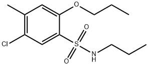 5-chloro-4-methyl-2-propoxy-N-propylbenzenesulfonamide Struktur