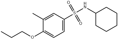 N-cyclohexyl-3-methyl-4-propoxybenzenesulfonamide Struktur