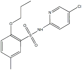 N-(5-chloro-2-pyridinyl)-5-methyl-2-propoxybenzenesulfonamide Struktur