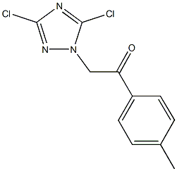 2-(3,5-dichloro-1H-1,2,4-triazol-1-yl)-1-(4-methylphenyl)ethanone Struktur