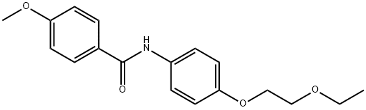 N-[4-(2-ethoxyethoxy)phenyl]-4-methoxybenzamide Struktur