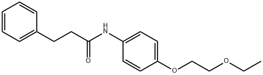 N-[4-(2-ethoxyethoxy)phenyl]-3-phenylpropanamide Struktur