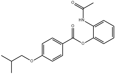 2-(acetylamino)phenyl 4-isobutoxybenzoate Struktur