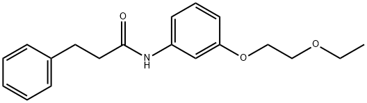 N-[3-(2-ethoxyethoxy)phenyl]-3-phenylpropanamide Struktur