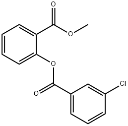 methyl 2-[(3-chlorobenzoyl)oxy]benzoate Struktur