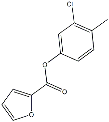 3-chloro-4-methylphenyl 2-furoate Struktur