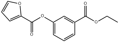 3-(ethoxycarbonyl)phenyl 2-furoate Struktur