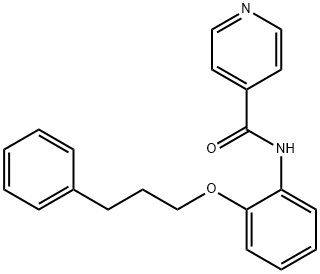 N-[2-(3-phenylpropoxy)phenyl]isonicotinamide Struktur