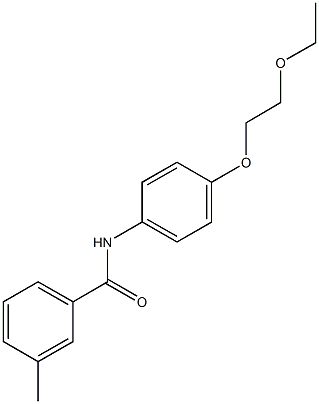 N-[4-(2-ethoxyethoxy)phenyl]-3-methylbenzamide Struktur