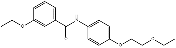 3-ethoxy-N-[4-(2-ethoxyethoxy)phenyl]benzamide Struktur