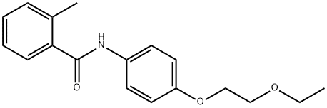 N-[4-(2-ethoxyethoxy)phenyl]-2-methylbenzamide Struktur