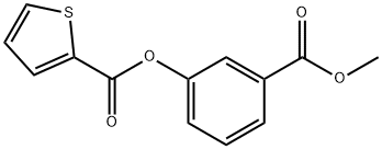 3-(methoxycarbonyl)phenyl 2-thiophenecarboxylate Struktur