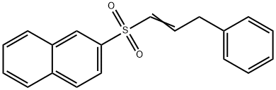 2-naphthyl 3-phenyl-1-propenyl sulfone Struktur