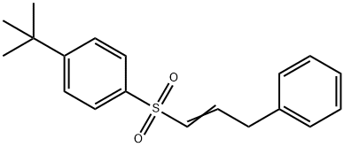 1-tert-butyl-4-[(3-phenyl-1-propenyl)sulfonyl]benzene Struktur