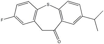 2-fluoro-8-isopropyldibenzo[b,f]thiepin-10(11H)-one Struktur