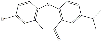 2-bromo-8-isopropyldibenzo[b,f]thiepin-10(11H)-one Struktur