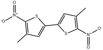 5,5'-bis[3-methyl-2-nitrothiophene] Struktur